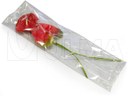 Kwiaty (Anthurium) pakowane na poziomej maszynie pakującej (HFFS).