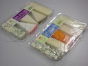 Porcje sera pakowane na tacce twardej w atmosferze modyfikowanej (MAP) na traysealerze.