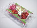 Jadalne kwiaty pakowane na poziomej maszynie pakującej (HFFS).