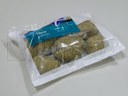 Ziemniaki w opakowaniu poduszkowym ze specjalnej foli polietylenowej (PR), pakowane na pionowej maszynie pakującej (VFFS).